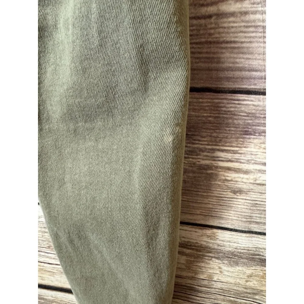 We The Free Raw High-Rise Jegging‎ Army Green size 25 Free People